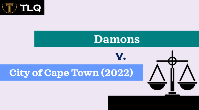 Damons v City of Cape Town (2022) ZACC 13