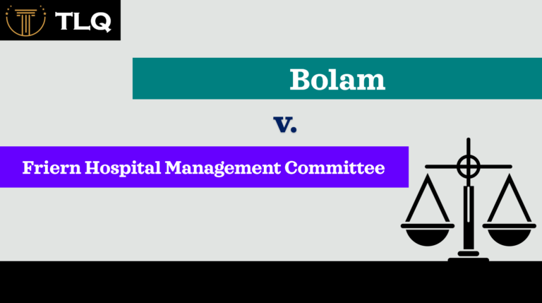 Bolam v. Friern Hospital Management Committee (1957)