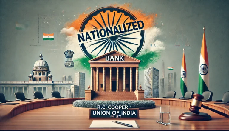 R.C. Cooper v. Union of India (1970) – A Landmark Judgment on Bank Nationalization