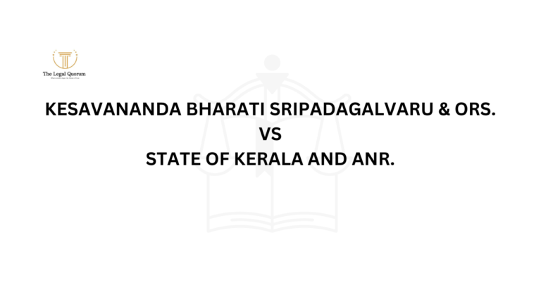 Kesavananda Bharati Sripadagalvaru & Ors. vs State of Kerala and Anr.