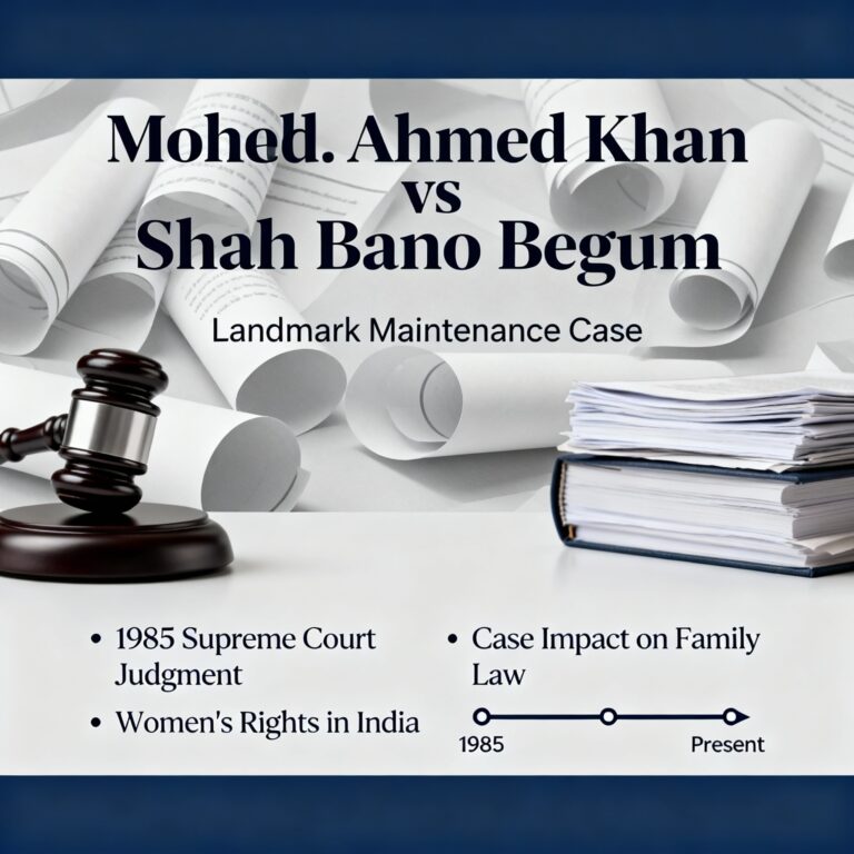 Mohd. Ahmed Khan v. Shah Bano Begum