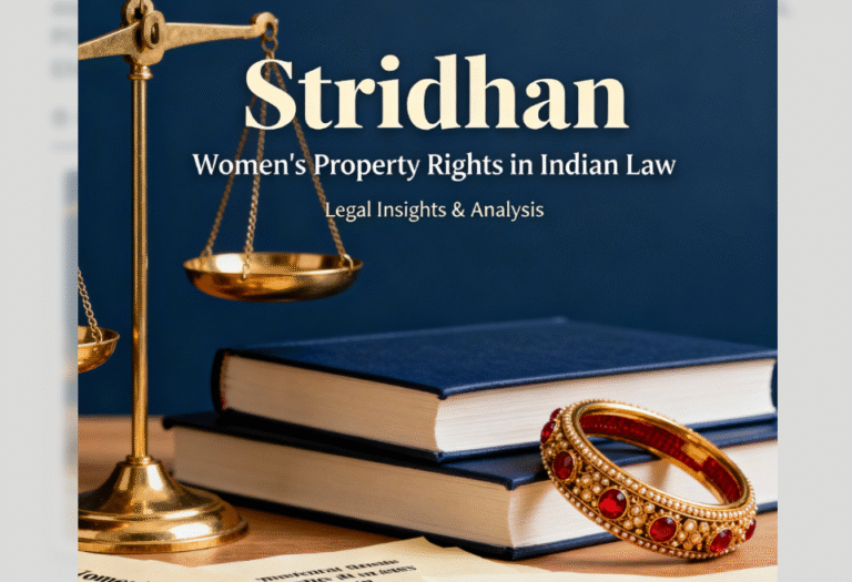 THE LEGAL POSITION OF STRIDHAN IN LIGHT OF JUDICIAL TRENDS AND EMERGING CHALLENGES