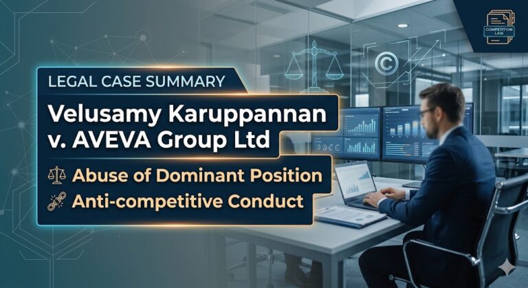 Cae Summary: Velusamy Karuppannan v. AVEVA Group Ltd