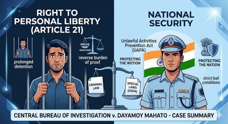 Case Summary: Central Bureau of Investigation v. Dayamoy Mahato