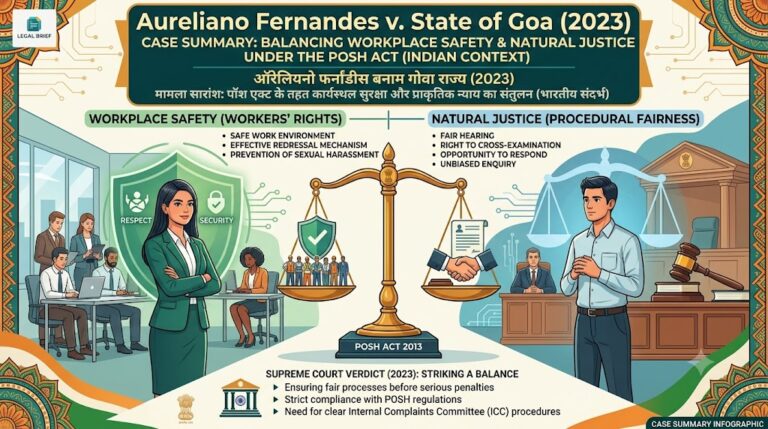Case Summary: Aureliano Fernandes v. State of Goa