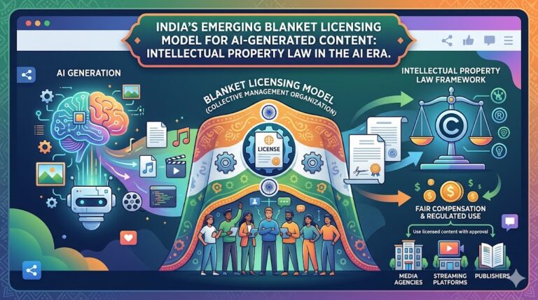 INDIA’S EMERGING BLANKET LICENSING MODEL FOR AI-GENERATED CONTENT: INTELLECTUAL PROPERTY LAW IN THE AI ERA