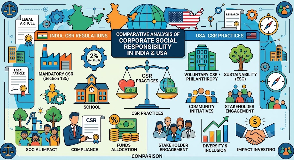 COMPARATIVE ANALYSIS OF CORPORATE SOCIAL RESPONSIBILITY IN INDIA & USA