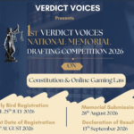 1st Verdict Voices National Memorial Drafting Competition, 2026