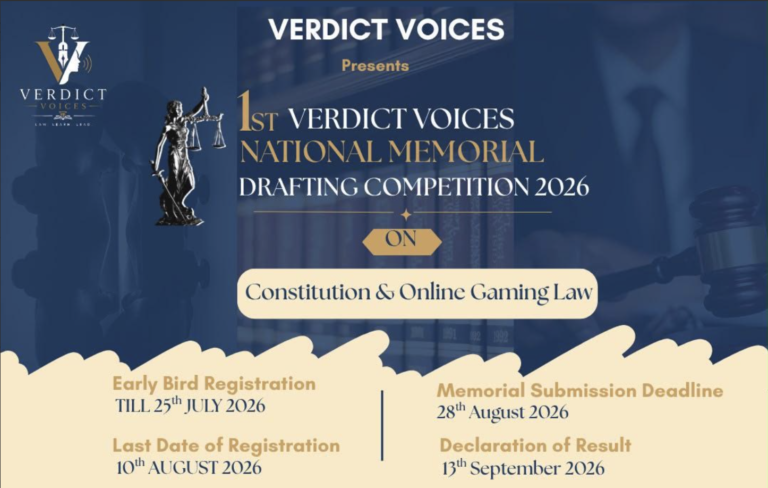 1st Verdict Voices National Memorial Drafting Competition, 2026
