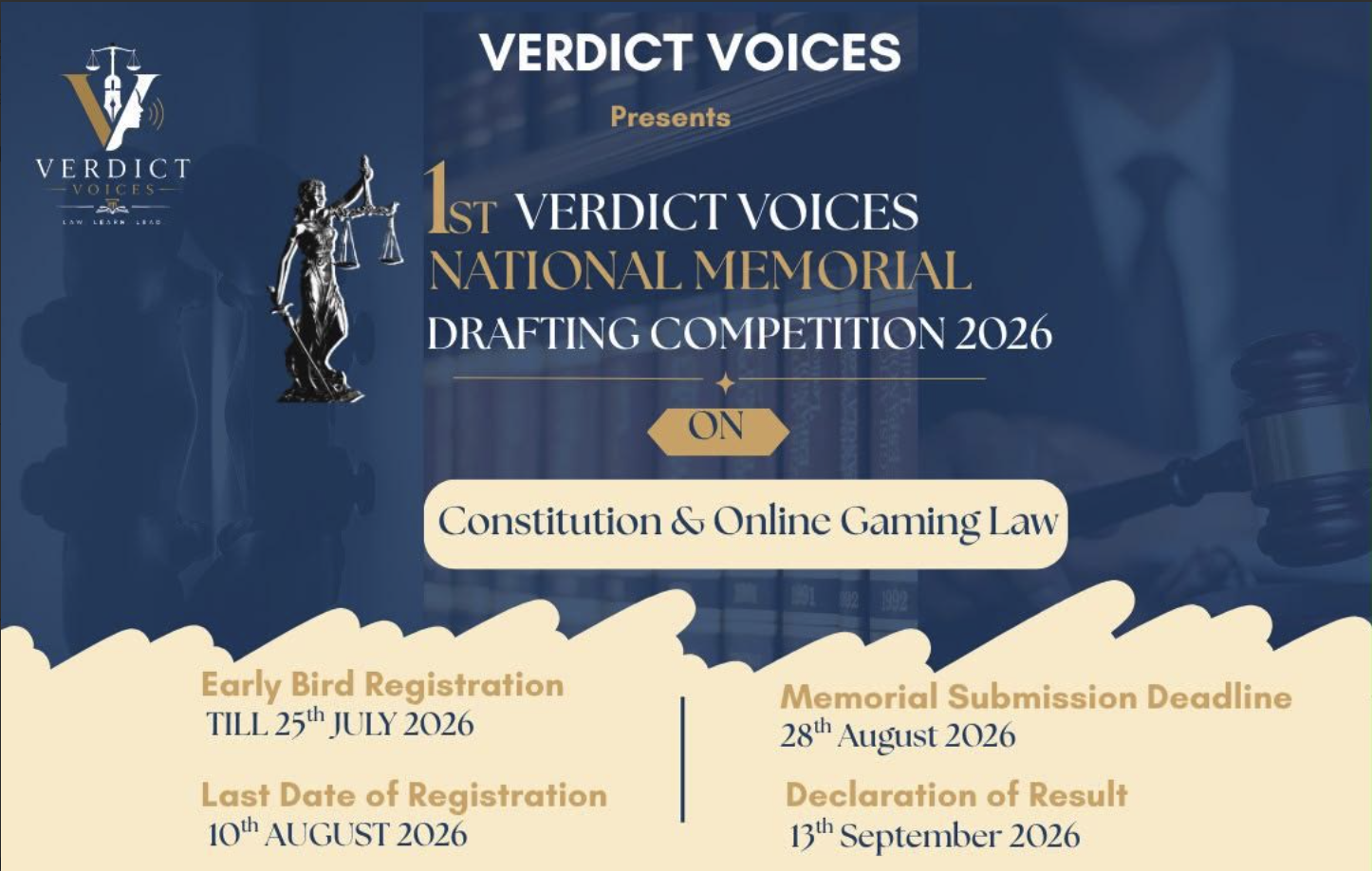 1st Verdict Voices National Memorial Drafting Competition, 2026