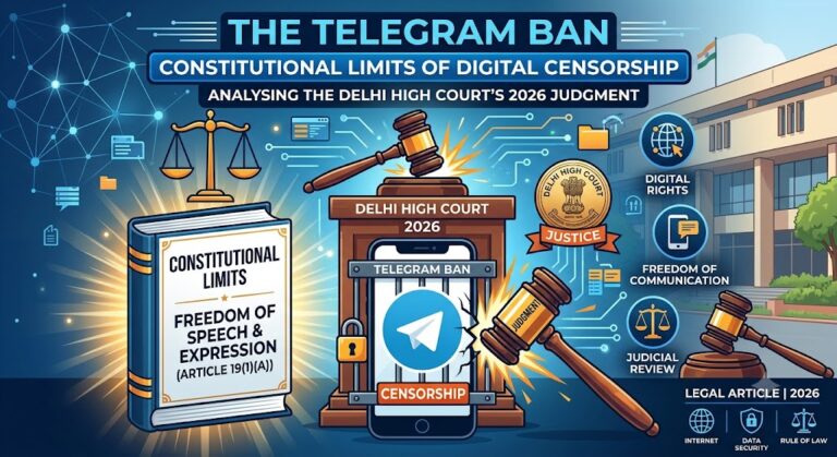 The Telegram Ban and the Constitutional Limits of Digital Censorship: Analysing the Delhi High Court’s 2026 Judgment