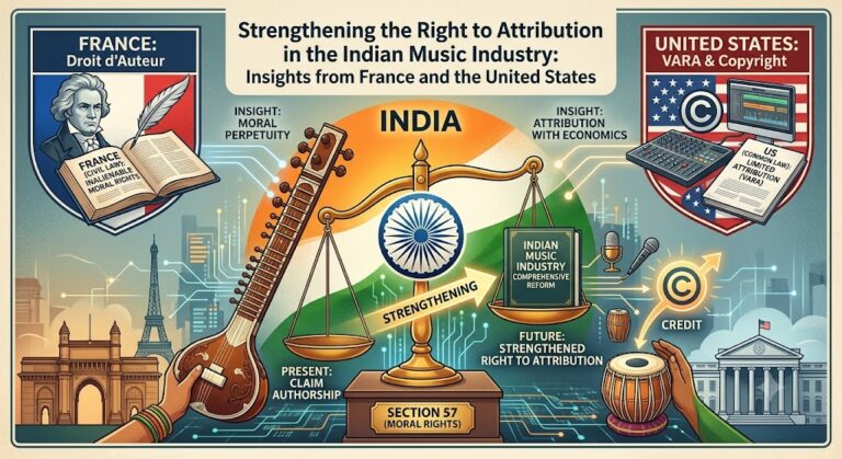 Strengthening the Right to Attribution in the Indian Music Industry: Insights from France and the United States