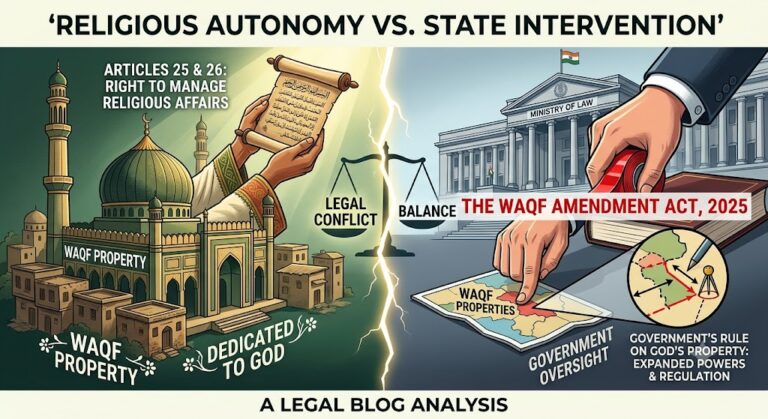 Religious Autonomy v. State Intervention: Government’s Rule on God’s Property via The Waqf Amendment Act, 2025