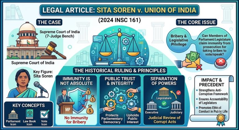 Case Summary: Sita Soren v. Union of India (2024 INSC 161)