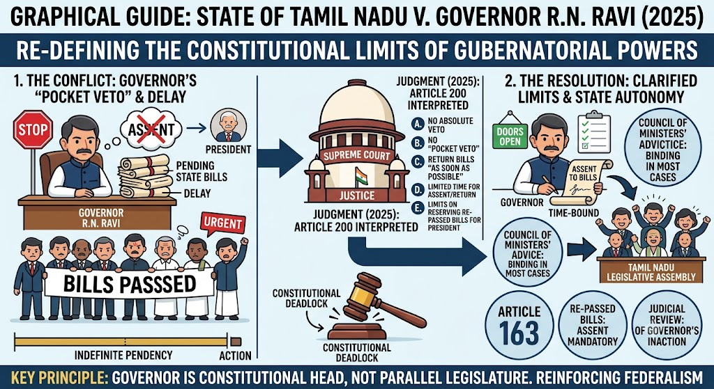 STATE OF TAMIL NADU V. GOVERNOR R.N. RAVI (2025): RE-DEFINING THE CONSTITUTIONAL LIMITS OF GUBERNATORIAL POWERS