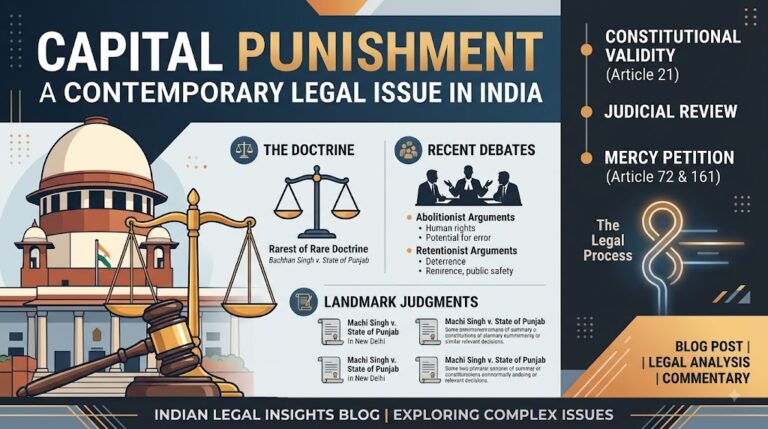 CAPITAL PUNISHMENT: A CONTEMPORARY LEGAL ISSUE IN INDIA
