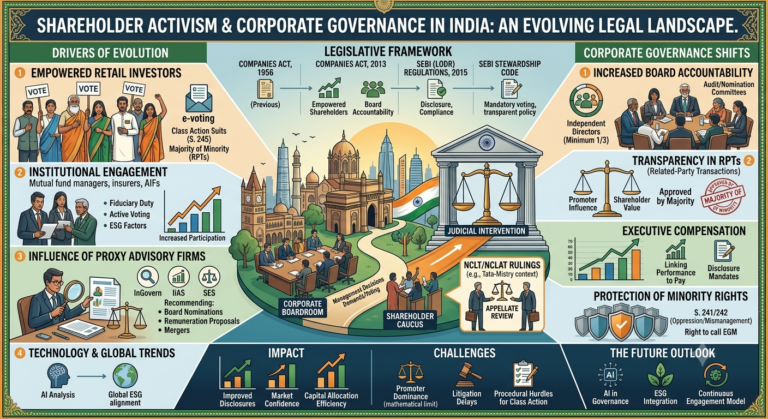 SHAREHOLDER ACTIVISM AND CORPORATE GOVERNANCE IN INDIA: AN EVOLVING LEGAL LANDSCAPE