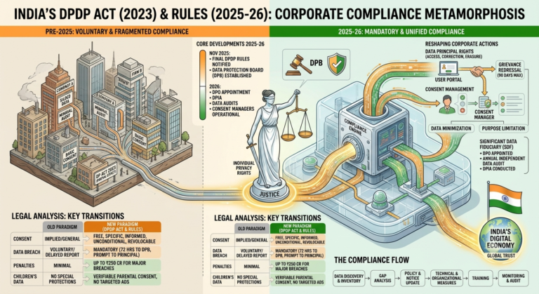 How India’s New Data Protection Rules (2025-26) are reshaping corporate compliance: A legal analysis of the 2025-26 developments