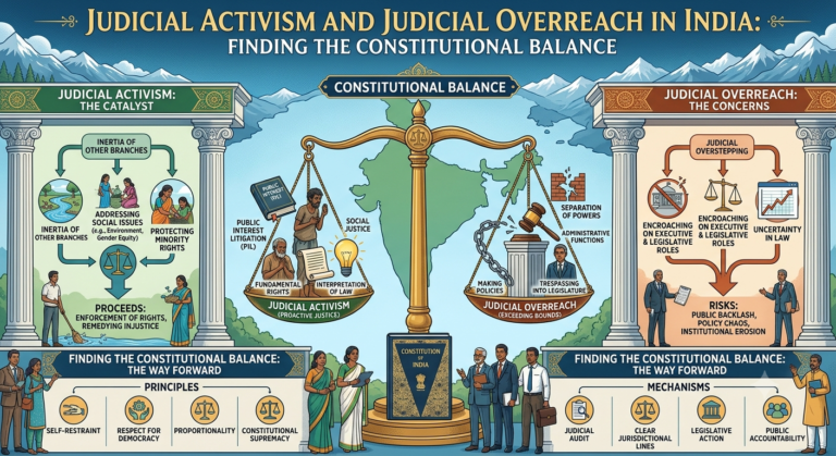 JUDICIAL ACTIVISM AND JUDICIAL OVERREACH IN INDIA: FINDING THE CONSTITUTIONAL BALANCE