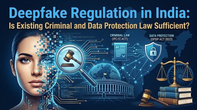 Deepfake Regulation in India: Is Existing Criminal and Data Protection Law Sufficient?