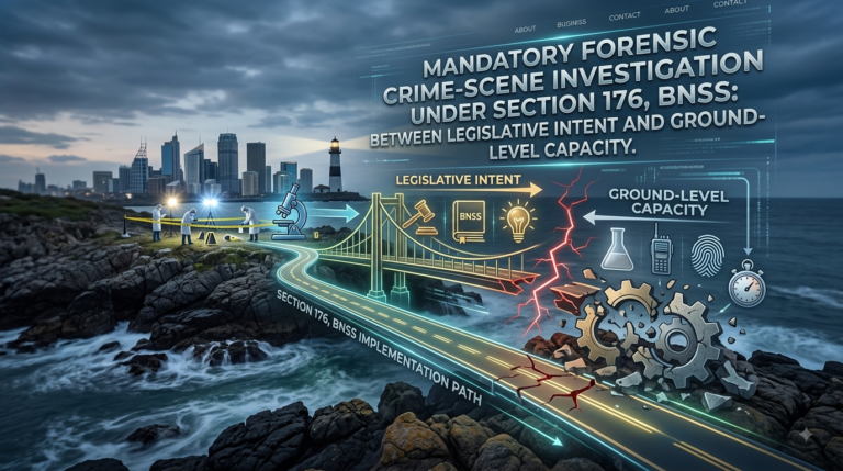 MANDATORY FORENSIC CRIME-SCENE INVESTIGATION UNDER SECTION 176, BNSS: BETWEEN LEGISLATIVE INTENT AND GROUND- LEVEL CAPACITY