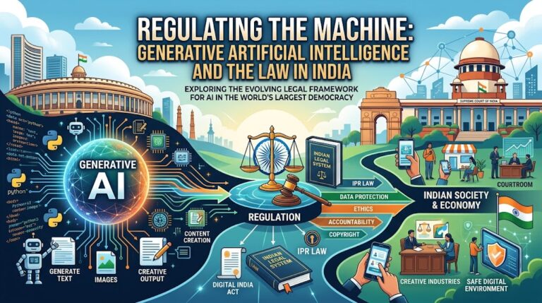 REGULATING THE MACHINE: GENERATIVE ARTIFICIAL INTELLIGENCE AND THE LAW IN INDIA