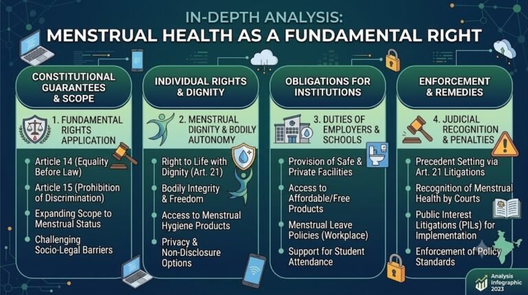 Menstrual Health as a Fundamental Right: Recognising Menstrual Dignity under Article 21