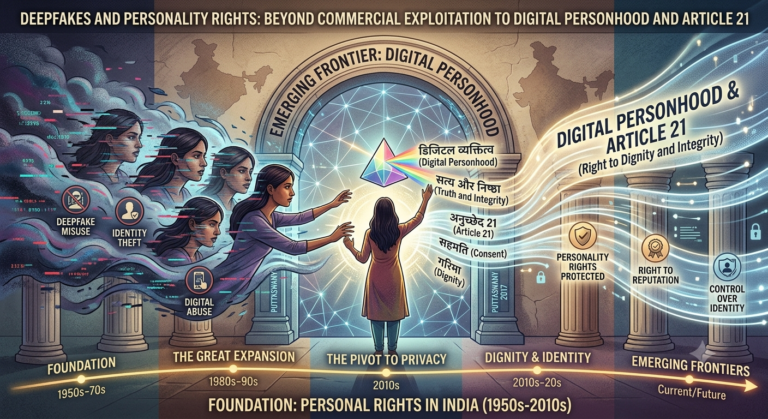 DEEPFAKES AND PERSONALITY RIGHTS: BEYOND COMMERICAL EXPLOITATION TO DIGITAL PERSONHOOD AND ARTICLE 21